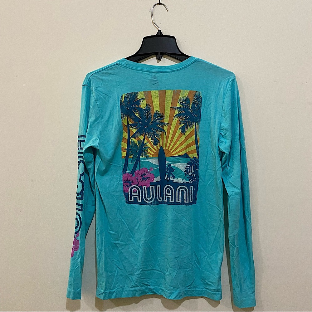 Disney Aulani Disney Resort & Spa Hawaii Teal Long Sleeve T Shirts 2019